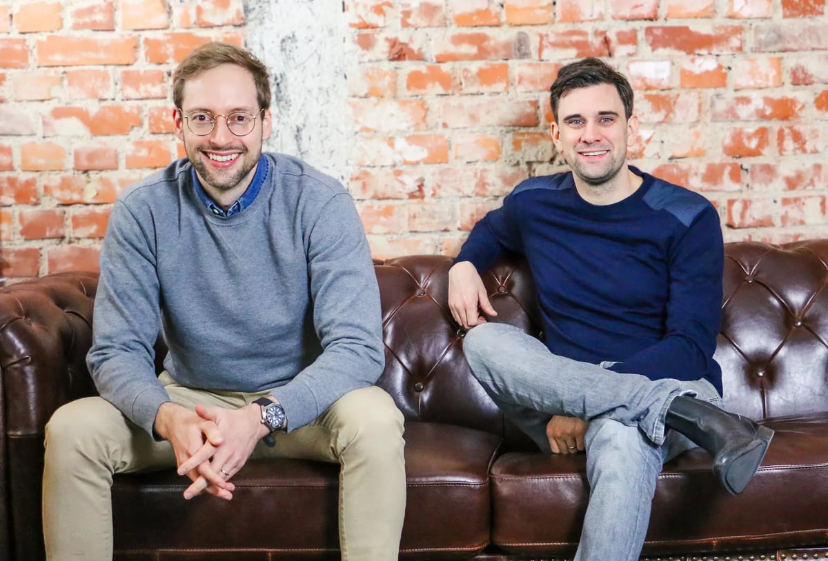 Dr. Christoph Hohenberger - Dr. Patrick Oehler posing at Retorio's headquarter