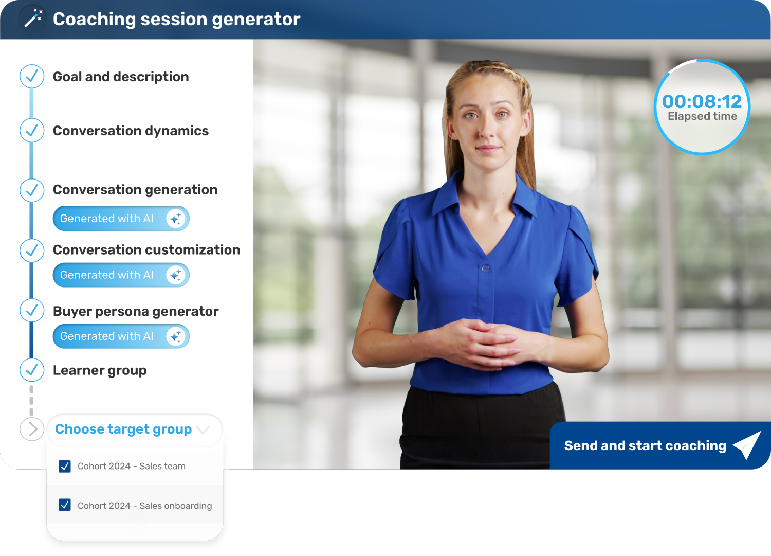 Retorio - AI coaching patform - coaching session generator